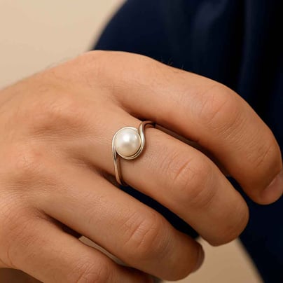 Classic Royal Pearl 925 Silver Men’s Ring