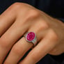 Classic Royal Ruby 925 Silver Men’s Ring