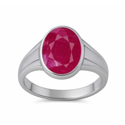 Classic Royal Ruby 925 Silver Men’s Ring