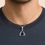 Classic Sterling Silver Blue Sapphire Gemstone Pendant