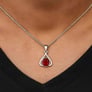 Classic Sterling Silver Hessonite Gomed Gemstone Pendant