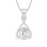 Classic Sterling Silver Natural Zircon Gemstone Pendant