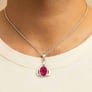Classic Sterling Silver Ruby Gemstone Pendant