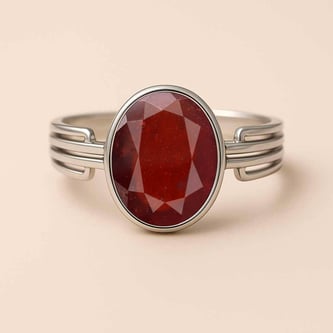 Designer 925 Sterling Silver Hessonite Gomed Men’s Ring