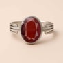 Designer 925 Sterling Silver Hessonite Gomed Men’s Ring