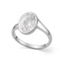 Designer Sterling Silver Zircon Gemstone Ring for Her