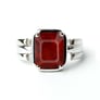 Elegant 925 Silver  Hessonite Gomed Stone Ring for Her