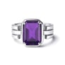 Elegant 925 Silver Jamuniya (Amethyst) Stone Ring for Her