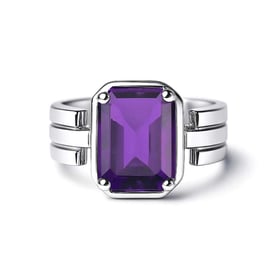 Elegant 925 Silver Jamuniya (Amethyst) Stone Ring for Her