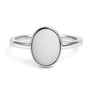 Elegant 925 Silver Opal Stone Ring for Her