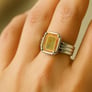 Elegant 925 Silver Pukhraj (Yellow Sapphire) Ring for Her