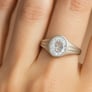 Elegant 925 Silver Zircon Stone Ring for Her