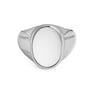 Elegant Sterling Silver Opal Men’s Ring