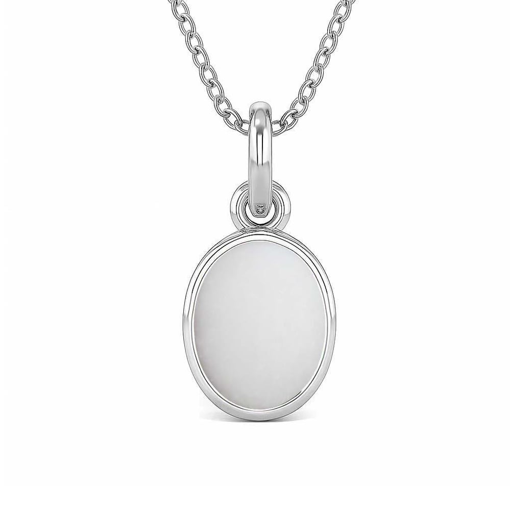 Elegant Sterling Silver Opal Ratna Pendant