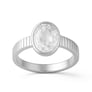 Elegant Sterling Silver Zircon Men’s Ring
