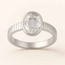 Elegant Sterling Silver Zircon Men’s Ring