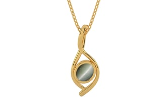 Gold Cat's Eye Pendant Fine Quality (P1)