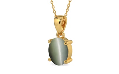 Gold Cat's Eye Pendant Fine Quality (P10)