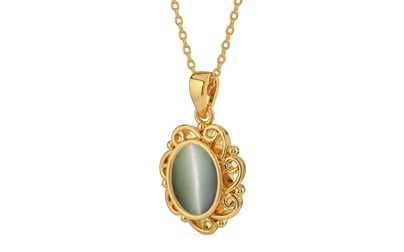Gold Cat's Eye Pendant Fine Quality (P5)