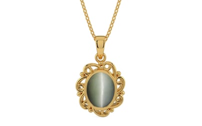 Gold Cat's Eye Pendant Fine Quality (P5)