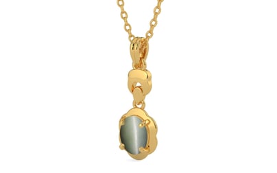 Gold Cat's Eye Pendant Fine Quality (P6)