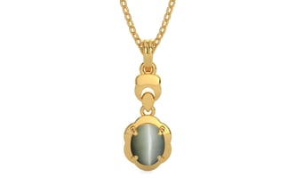 Gold Cat's Eye Pendant Fine Quality (P6)