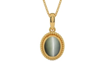 Gold Cat's Eye Pendant Fine Quality (P7)