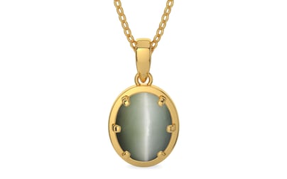 Gold Cat's Eye Pendant Fine Quality (P8)