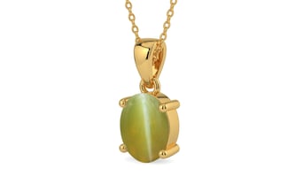 Gold Cat's Eye Pendant Limited Quality (P10)