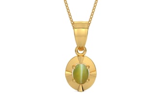 Gold Cat's Eye Pendant Limited Quality (P11)