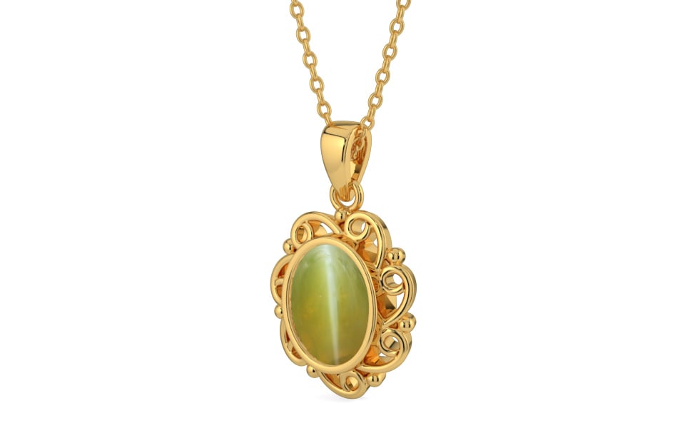 Gold Cat's Eye Pendant Limited Quality (P5)
