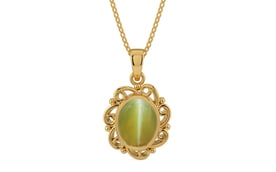 Gold Cat's Eye Pendant Limited Quality (P5)