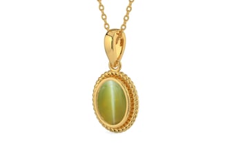 Gold Cat's Eye Pendant Limited Quality (P7)