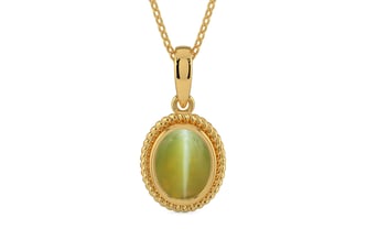 Gold Cat's Eye Pendant Limited Quality (P7)