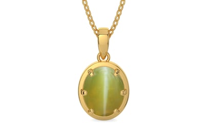 Gold Cat's Eye Pendant Limited Quality (P8)