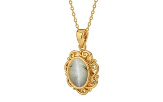Gold Cat's Eye Pendant Prime Quality (P5)
