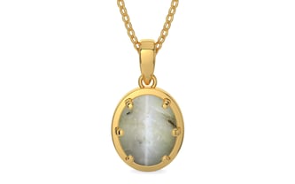 Gold Cat's Eye Pendant Prime Quality (P8)
