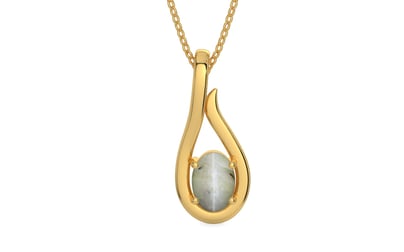 Gold Cat's Eye Pendant Prime Quality (P9)