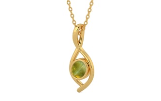 Gold Cat's Eye Pendant Rare Quality (P1)