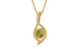 Gold Cat's Eye Pendant Rare Quality (P1)