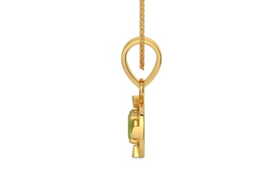 Gold Cat's Eye Pendant Rare Quality (P11)