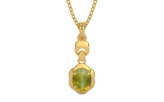 Gold Cat's Eye Pendant Rare Quality (P6)