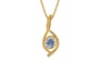Gold Ceylon Blue Sapphire Pendant Fine Quality (P1)