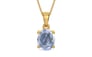 Gold Ceylon Blue Sapphire Pendant Fine Quality (P10)