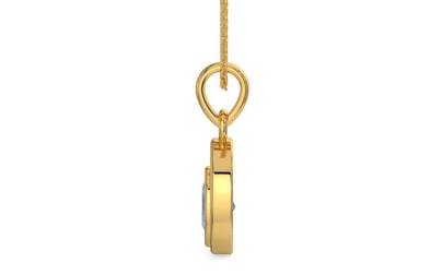 Gold Ceylon Blue Sapphire Pendant Fine Quality (P12)