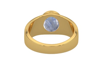 Gold Ceylon Blue Sapphire Ring Fine Quality (R10)