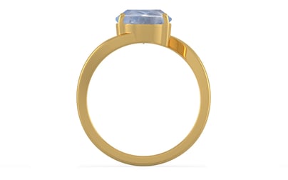 Gold Ceylon Blue Sapphire Ring Fine Quality (R2)