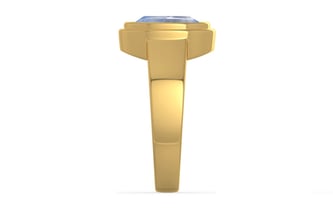 Gold Ceylon Blue Sapphire Ring Fine Quality (R3)