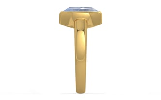 Gold Ceylon Blue Sapphire Ring Fine Quality (R6)