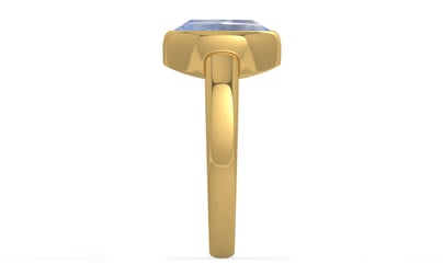 Gold Ceylon Blue Sapphire Ring Fine Quality (R6)